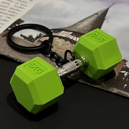 2025 Silicone Barbell Dumbbell Keychain – DIY Gym Gift for Fitness Lovers & Trainers