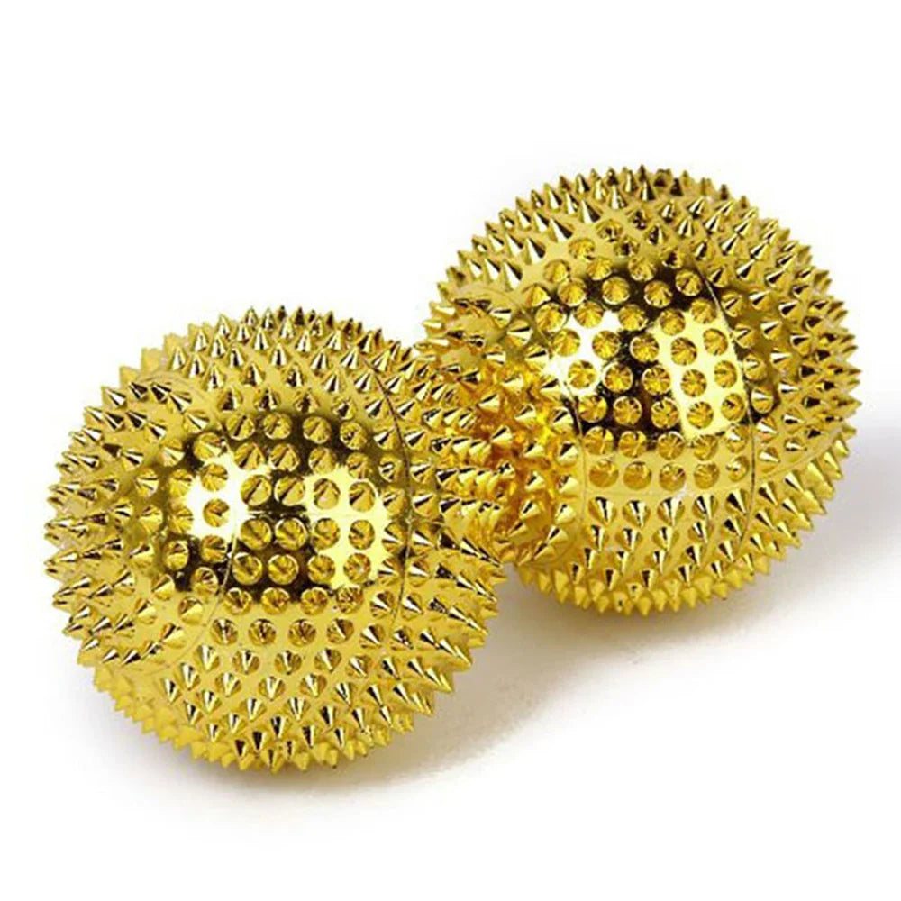 9pcs Hand & Foot Magnetic Therapy Spiky Massage Balls – Acupressure Trigger Point Pain Relief Pocket Massager