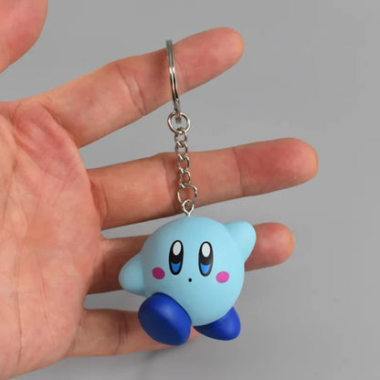 Kirby Cartoon Keychain – Colorful Anime Doll Pendant for Backpack, Bag Decoration & Kids Gift
