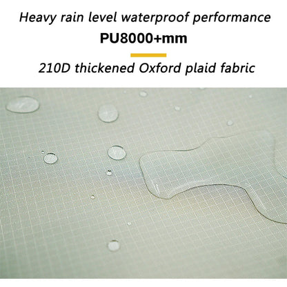 Bat Shape Black Coating Car Side Awning Tarp – 2x3 Waterproof Outdoor Shelter Tent for SUV & Van
