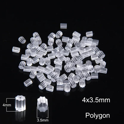50–2000PCS Soft Silicone Earring Back Stoppers – Clear Rubber Stud Earring Safety Backs, DIY Jewelry Findings Accessories for Secure Fit