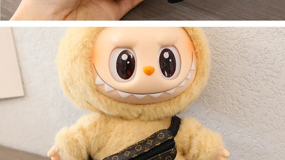 Labubu 15-17cm Blind Box Keychain Doll Outfit – Sweater & Glasses Accessory Set