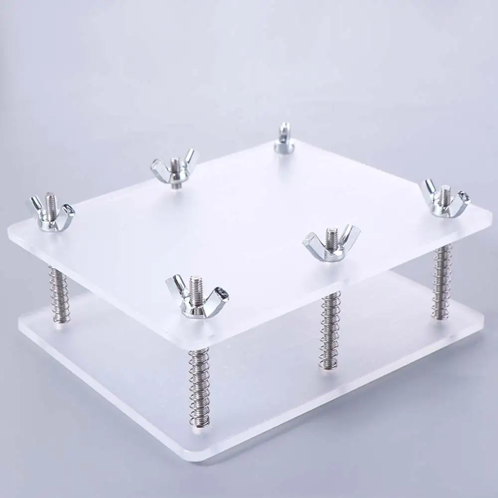 Transparent Card Flattening Tool - Stainless Steel No-Damage Card Press & Repair Device