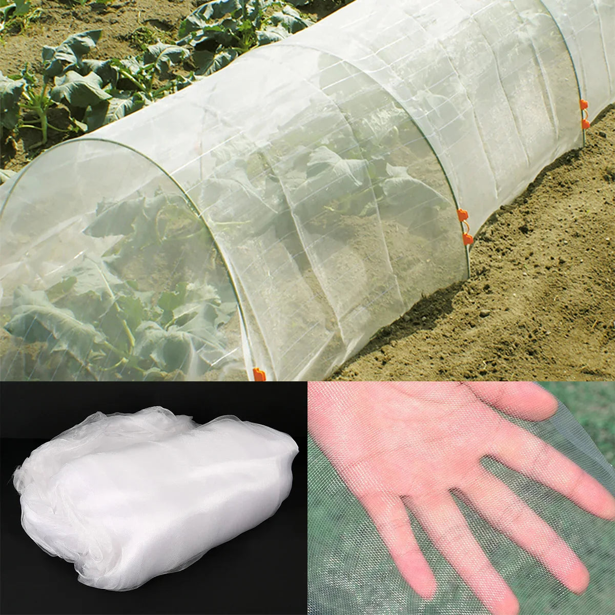 Insect Netting – Heavy Duty Woven Mesh, Heat Resistant Bug Net for Garden, Protect Vegetables, Plants, and Fruit (1PC)