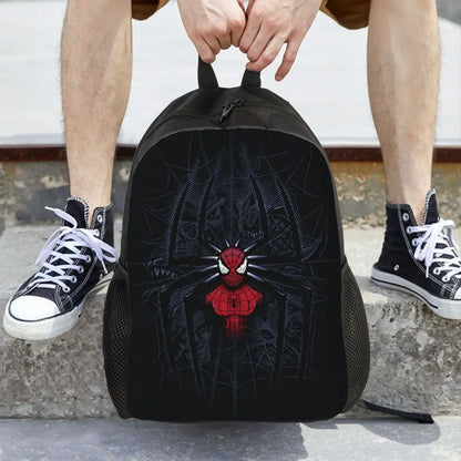 Custom Spider-Man Web Backpack – Water-Resistant School & College Bag for Men and Women