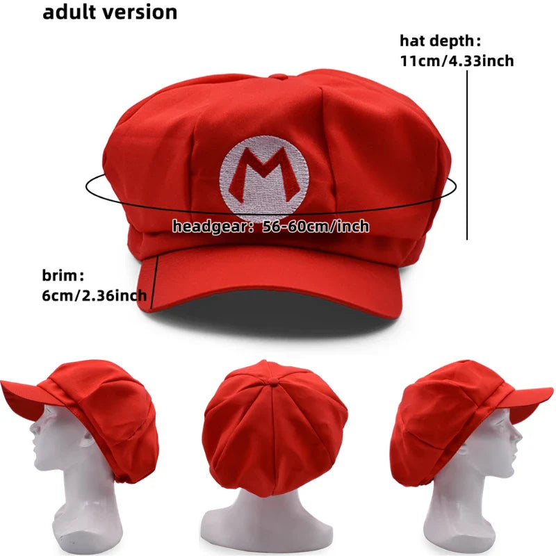 Anime Mario & Luigi Plush Hats — Kawaii Cappy, Princess Peach, Waluigi, Wario & Mushroom Stuffed Dolls, Birthday Gifts for Kids