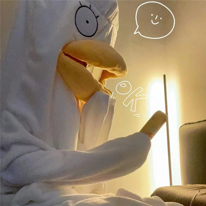 Gintama Elizabeth Cartoon Pajamas – Funny Cosplay Sleep Blanket Nightgown with Shoes for Men & Women, Plus Size Anime Costume
