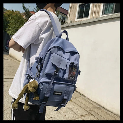 Multifunctional Teen Laptop Backpack – High-Quality Canvas School Bag for Boys & Girls