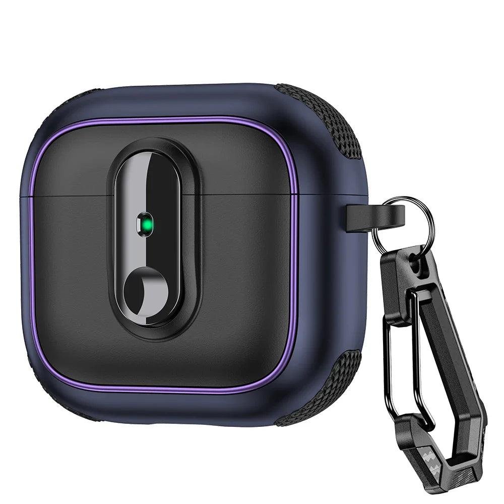 Armor Lock Earphone Case for AirPods – Shockproof TPU & PC Cover for AirPods 1, 2, 3, 4 & Pro 2, 2nd & 4th Gen