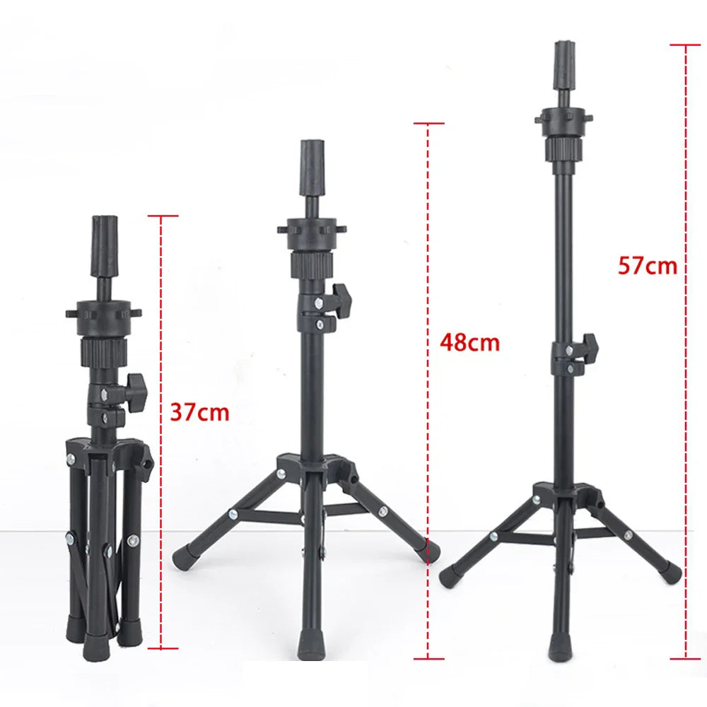 150cm Wig Stand Tripod – Mannequin Head Holder for Hairdressing, Training, and Clamp Stand