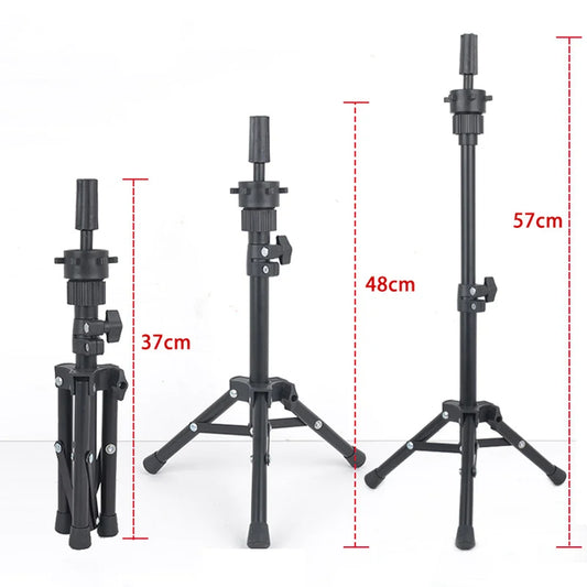 150cm Wig Stand Tripod – Mannequin Head Holder for Hairdressing, Training, and Clamp Stand