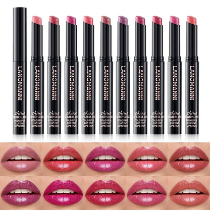 Diamond Pearlescent Lipstick – Waterproof, Long-Lasting Matte Velvet Lipstick with Non-Stick Shine for Sexy Red Lips          Ask ChatGPT