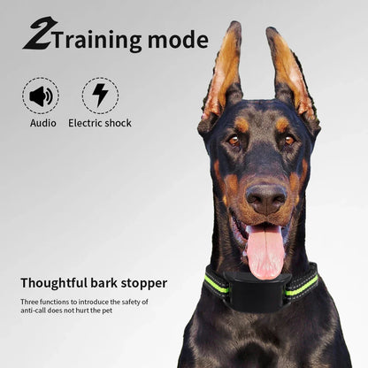 Dog Training Anti-Barking Collar - USB Rechargeable, Automatic Shock & Beep Trainer for Dogs