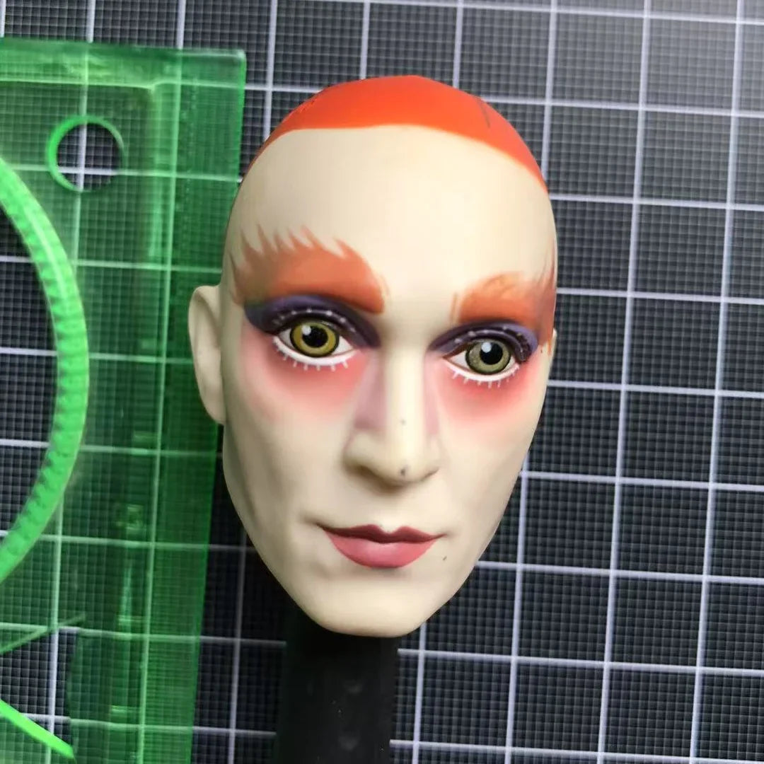 DISNEY Doll Heads – Bald Red Hair King, Queen & Alice with Makeup for DIY Dressing & Accessories