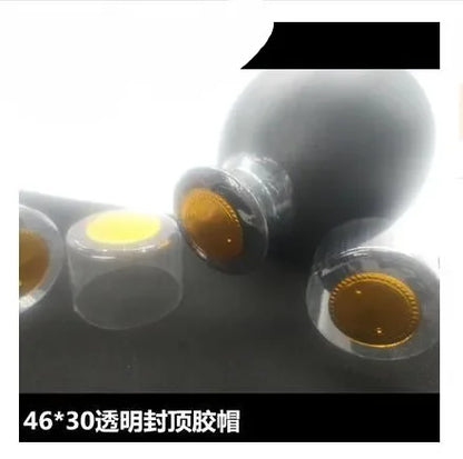 100PCS Wine Bottle Heat Shrink Capsules – Shrink Film Caps for Straight Mouth Bottles Wine Sealing Wrap