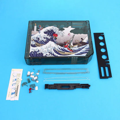 11 Colors Replacement Full Case Cover for Wii Game Console – Black, White, Blue, Transparent Housing Shell with Buttons & Retail Packing
