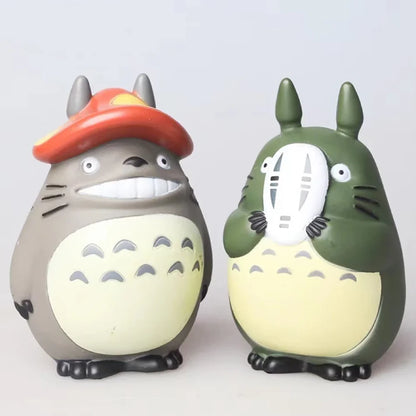 Totoro Mini Statue Set – 5pcs Cute Kawaii Figures for Room Decoration