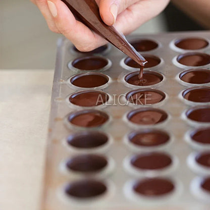 3D Polycarbonate Chocolate Mold - Sphere Diamond Chocolate Bomb & Bonbon Baking Mold for Professional Candy Making