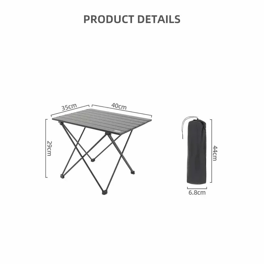 TARKA Foldable Camping Table – Portable Aluminum Alloy BBQ & Picnic Table for Yard, Balcony & Garden Use