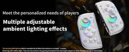 Aolion J20 Knight Wireless Gamepad — Motion-Sensing Custom Joystick for NS Joycon, Left & Right Switch Game Accessories