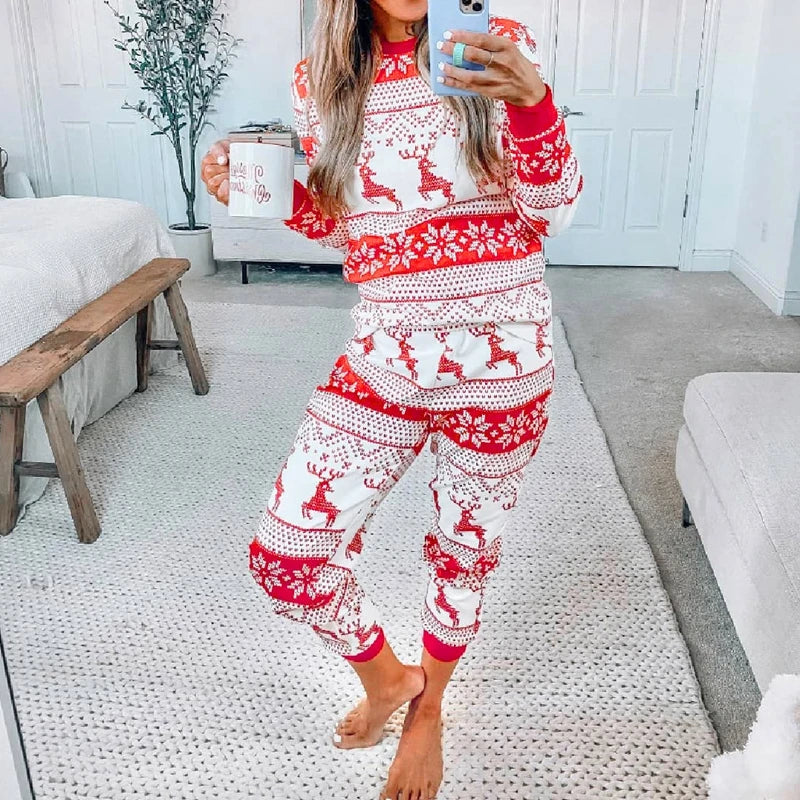 Mommy and Me Christmas Pajamas Set 2023 - Soft & Cute 2-Piece Sleepwear for Family, Adults & Kids Xmas Outfits