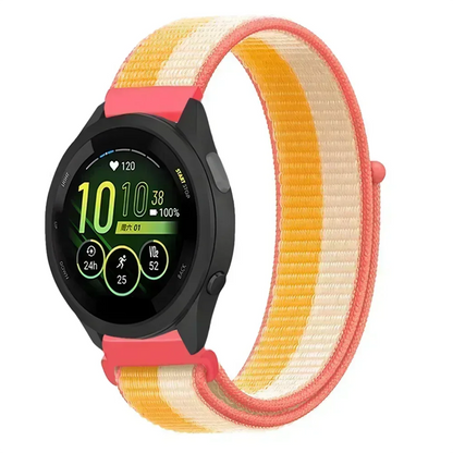 22mm Sport Nylon Loop Watch Band – Breathable Replacement Wristband for NORTH EDGE APACHE-46 Smartwatch, Durable Adjustable Strap