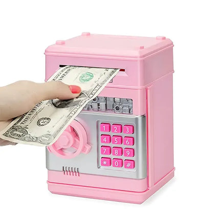 Electronic Piggy Bank with Automatic Mini Safe, Password Lock, and Coin Counter – The Ultimate Child's Gift!