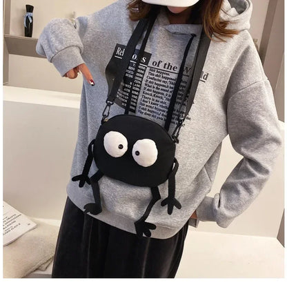 Personalized Canvas Small Shoulder Bag – Trendy Korean Style Crossbody Bag for Young Women Students