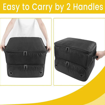 Car Trunk Organizer Golf Shoe Bag – Collapsible Outdoor Trunk Accessory with Portable Golf Ball Box, Unisex