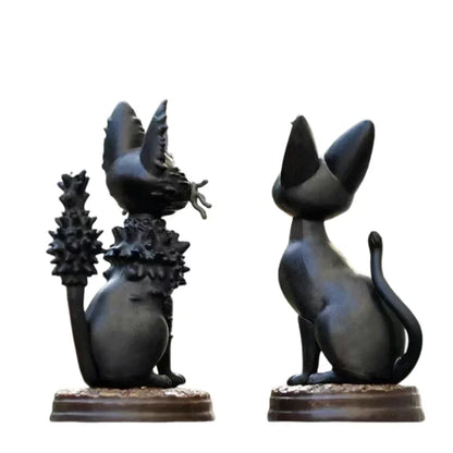6PCS Cartoon Black Cat PVC Figure Set — Jiji/Gigi Action Dolls, Hayao Miyazaki Collectible Toy for Kids Birthday Gift
