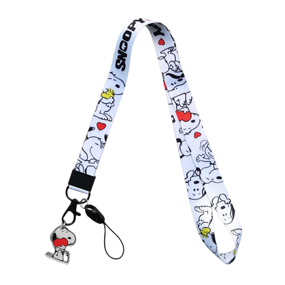 Snoopy Lanyard – Cute Cartoon Keychain & Phone Strap, ID & Credit Card Badge Holder, Pass Hang Rope Gift