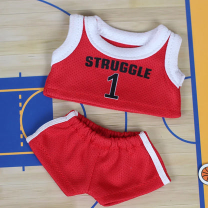 17cm Mini Labubu Doll Clothes – Outfit Accessories for Basketball Player, Labubu Idol V2 Athlete Clothing Gift