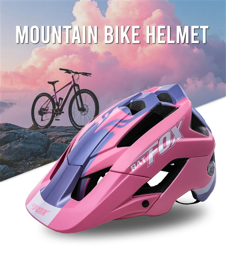 BATFOX MTB Cycling Helmet — Integrally-Molded Mountain Bike Helmet for Speed & Safety