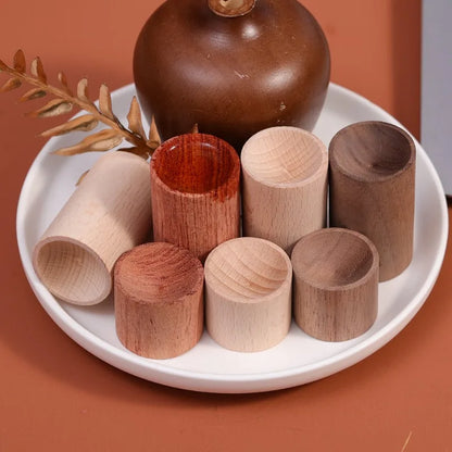 1/5PCS Mini Wooden Essential Oil Diffuser – Aromatherapy Fragrance Diffuser for Home, Office, Car, Bedroom, and Living Room