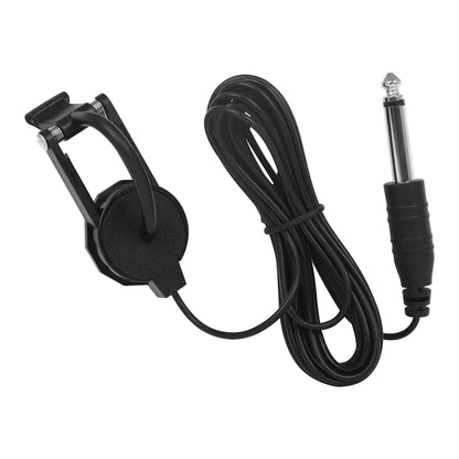 Clip-On Audio Jack Pickup – 2.5M Sound Transducer for Acoustic Guitar, Mandolin, Bouzouki, Violin, Banjo & Ukulele