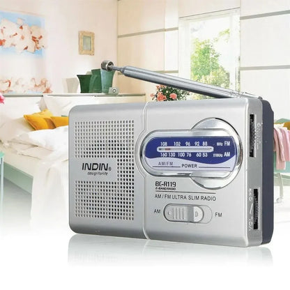 BC-R119 AM/FM Battery Operated Portable Radio – Best Reception, Long-Lasting for Emergency, Hurricane, Running & Home Use