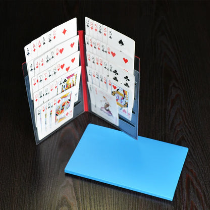 Hands-Free Poker Card Holder - Curved Playing Card Stand Rack for Seniors and Comfortable Card Games