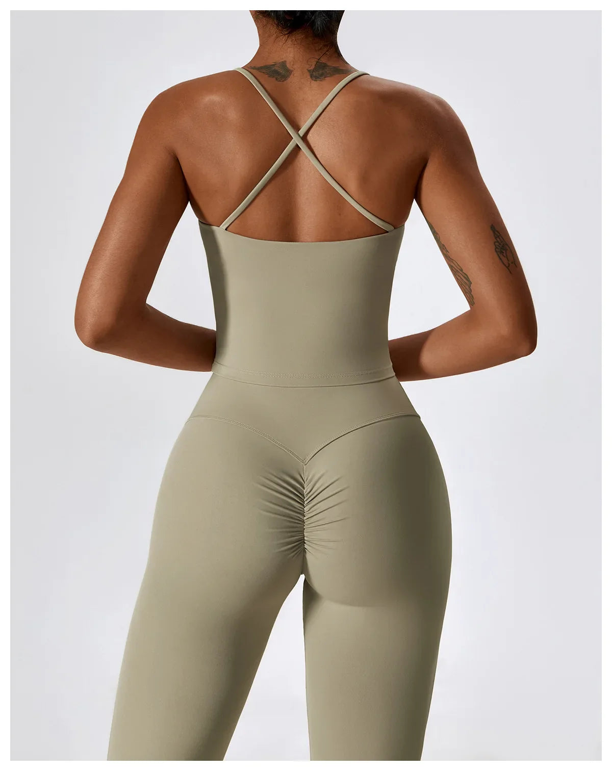 2PCS Seamless Women’s Yoga Set – Long Sleeve Crop Top & Leggings Workout Outfit, Athletic Gym Sportswear