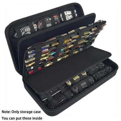 Pocket Knife Storage Case - Folding Knife Collection Organizer Roll for 66+ Knives