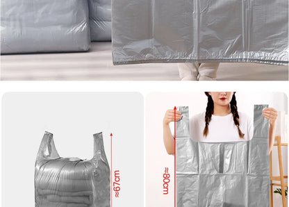 10PCS Large Capacity Thick Plastic Storage Bags — Moving & Packaging Bags for Clothes, Toys, Bedding & Blankets