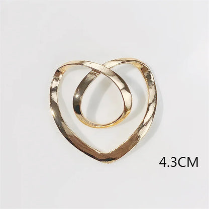 Creative Knot Buckles – Geometric T-Shirt & Scarf Waist Tightening Buttons, Clothing Accessories