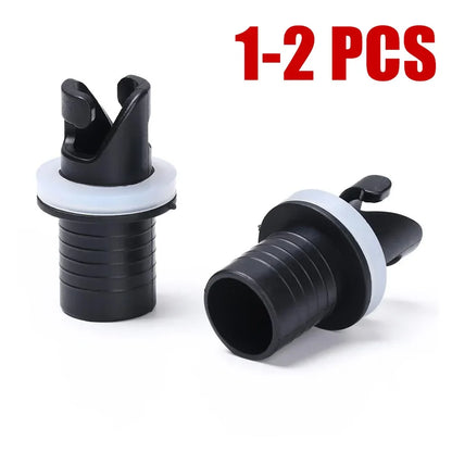 Water Sports Inflatable Boat Connector – PVC Nylon Air Valve Caps, Screw Hose Adapter & Raft Foot Pump for Fishing Kayak Accessories