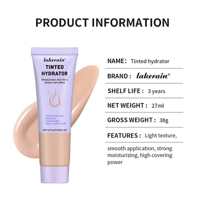 Strong Coverage Tinted Hydrator Makeup – Semi-Matte Finish for Women, Evens Skin Tone & Naturally Moisturizes