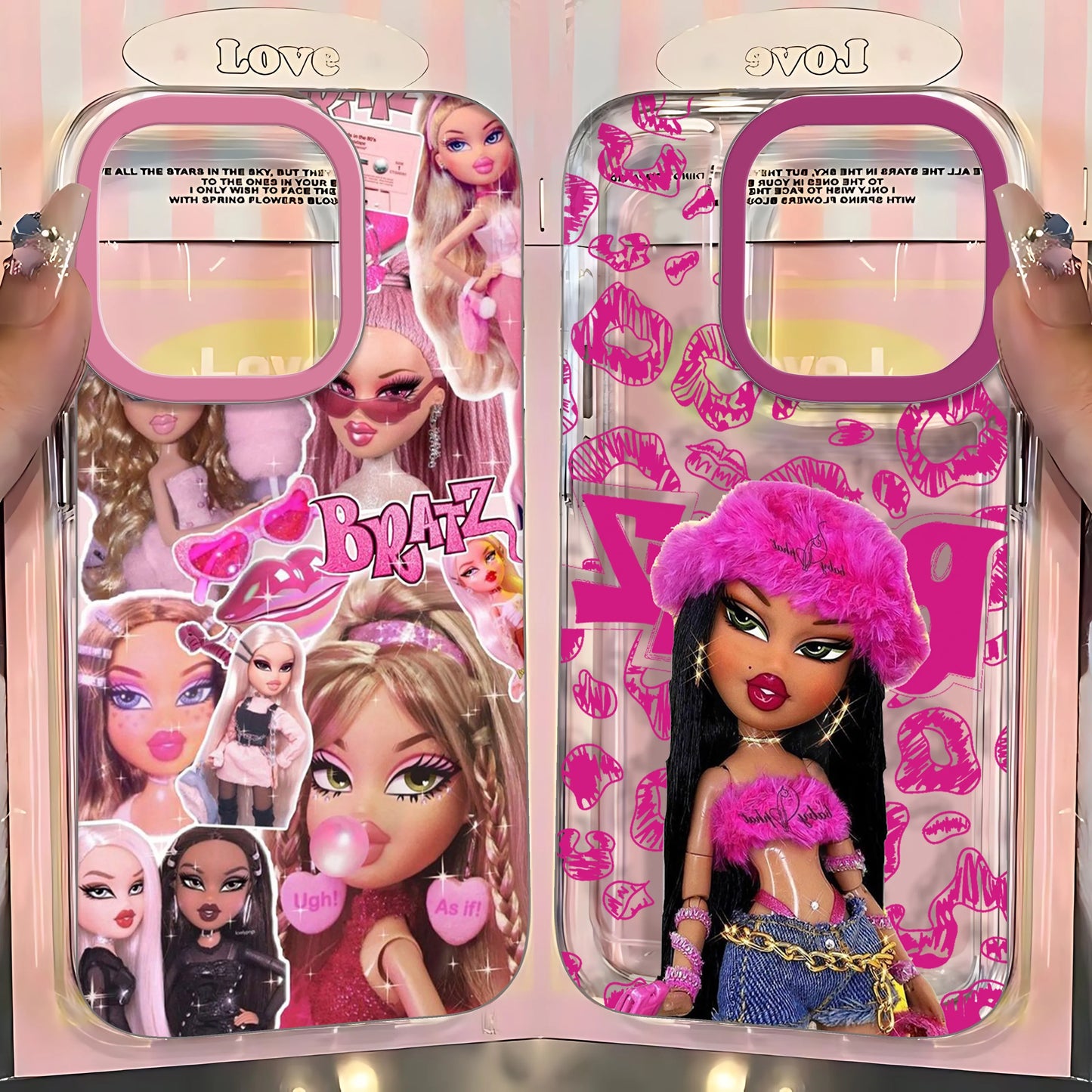 Fashion Bratz Doll Clear Phone Case – Protective Cover for iPhone 7 to 16 Series, Pro Max & SE2020