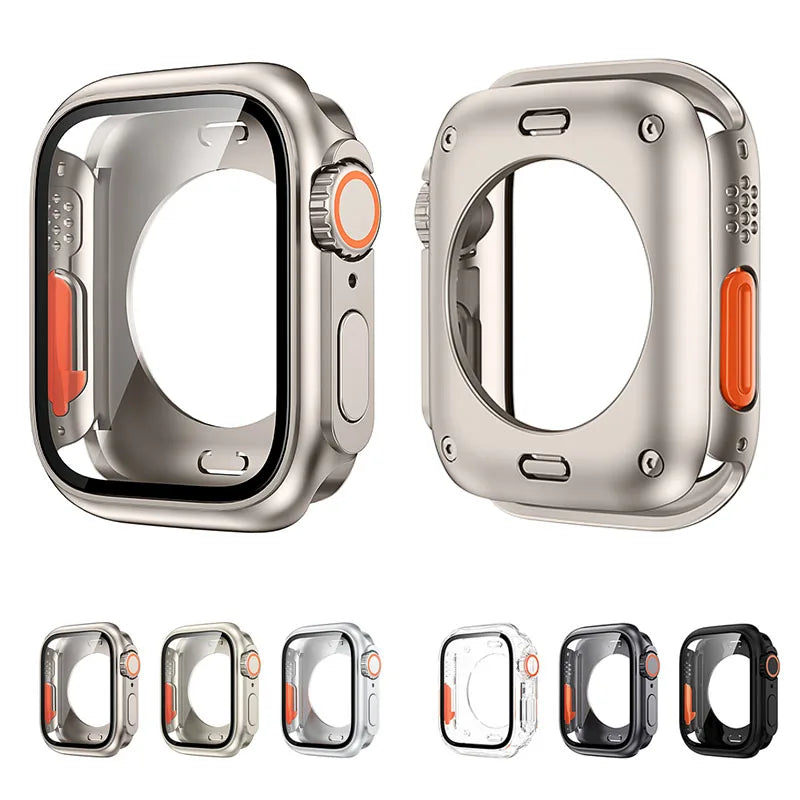 Hard PC Front & Back Screen Protector Case for Apple Watch Series 4-9 & SE/Ultra – 40mm-45mm iWatch Cover