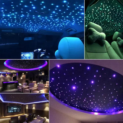 20W Dual Color Twinkle Car Roof Star Light – RGB Meteor Music APP Control, Sparkling Starry Sky Atmosphere Light