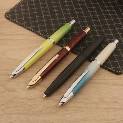 JinHao 10 Matte Black Fountain Pen — F/EF Nib Writing Pen for Office, School & Gifts