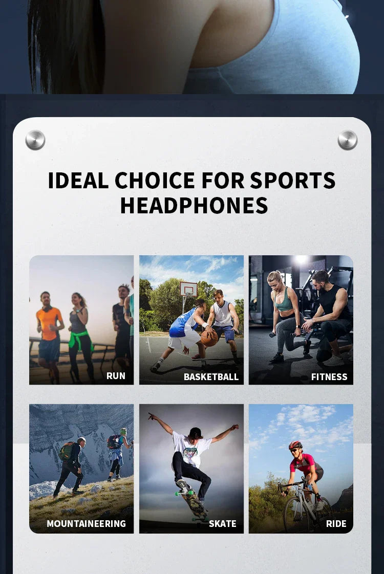 Xiaomi Mijia Real Bone Conduction Sport Headphones – Wireless Bluetooth Earphones with Mic, Hands-Free for Running