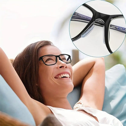 2/5 Pairs Adhesive Silicone Eyeglass Nose Pads – Anti-Slip Stick-On Nose Pads for Sunglasses and Eyewear Accessories