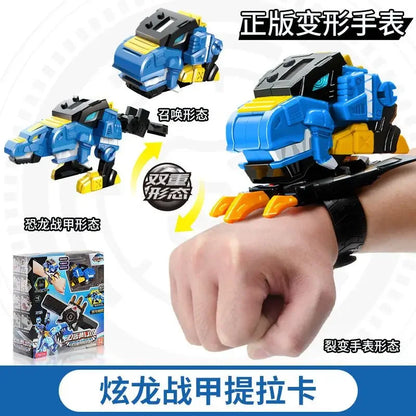 Genuine Mini Secret Service Watch Toy – Boy's Mecha Deformation Robot & Super Dinosaur Power